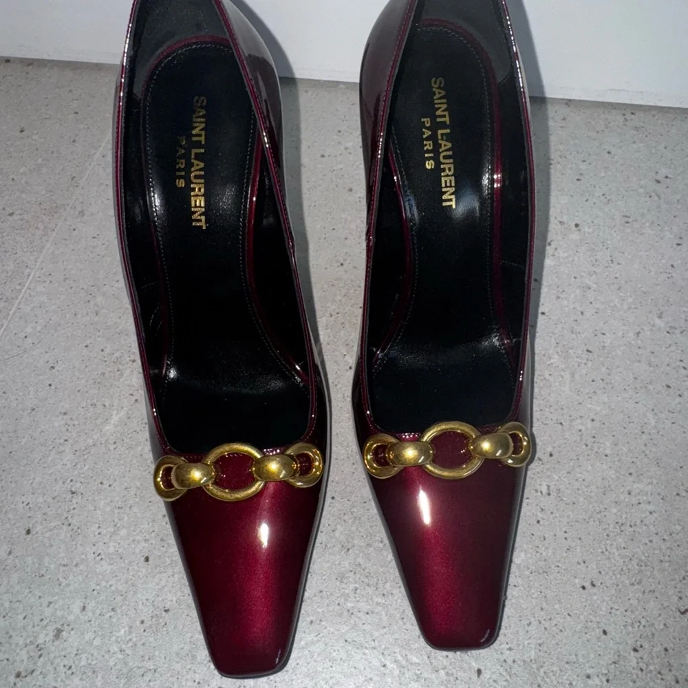 Saint Laurent Tom 110 deep bordeaux 38.5 - Picture 6 of 11